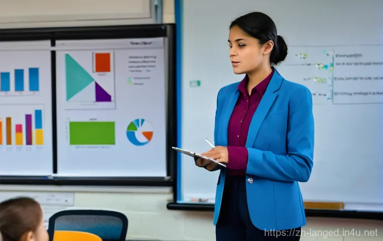 언어 교육에서의 양적 연구 방법 - **Prompt:** A group of three high school students (aged around 16, dressed in modest school uniforms...