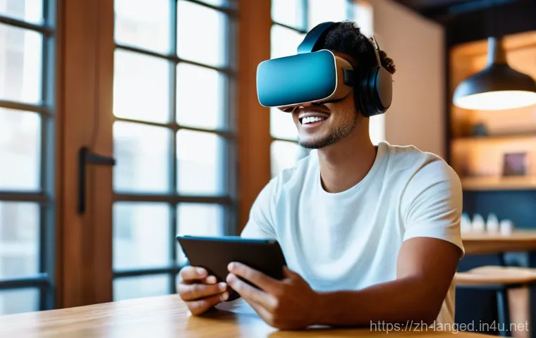 언어 교육에서의 학생 참여 - **Prompt:** A young adult, male or female, with a bright, engaged expression, is comfortably seated ...