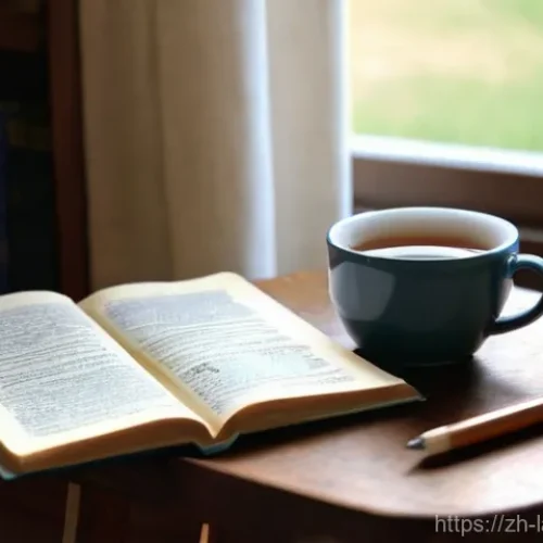 언어 교육에서의 창의적 글쓰기 - **Prompt:** A young adult (16-18 years old, gender-neutral) sits comfortably in a cozy, sunlit study...